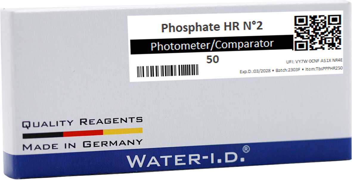 Water ID - Water Tester Photometer tablets Phosphate HR 1 & 2 (High Range)